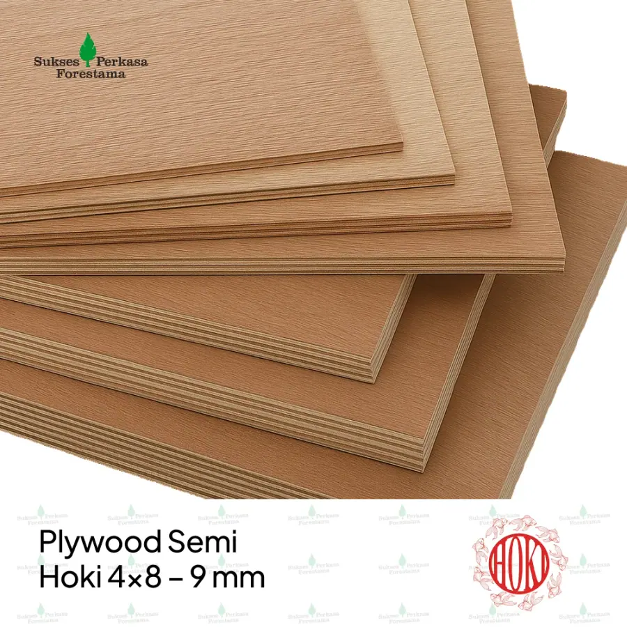 Plywood Semi Hoki 4x8 - 9 mm