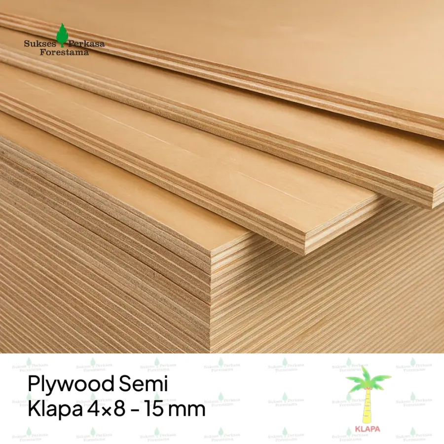 Plywood Semi Klapa 4x8 - 15 mm