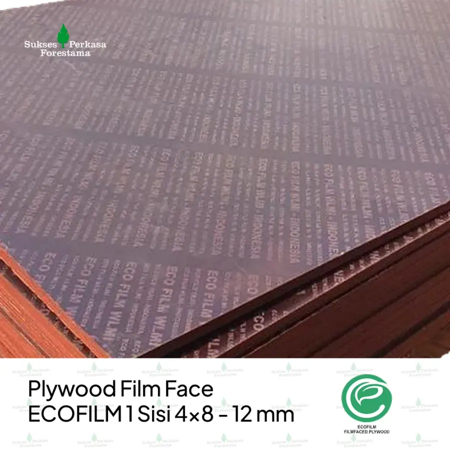 Plywood Film Face ECOFILM 1 Sisi 4x8 - 12 mm