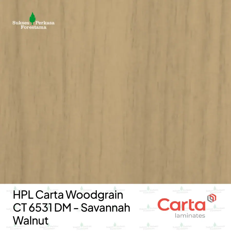 HPL Carta Woodgrain CT 6531 DM - Savannah Walnut