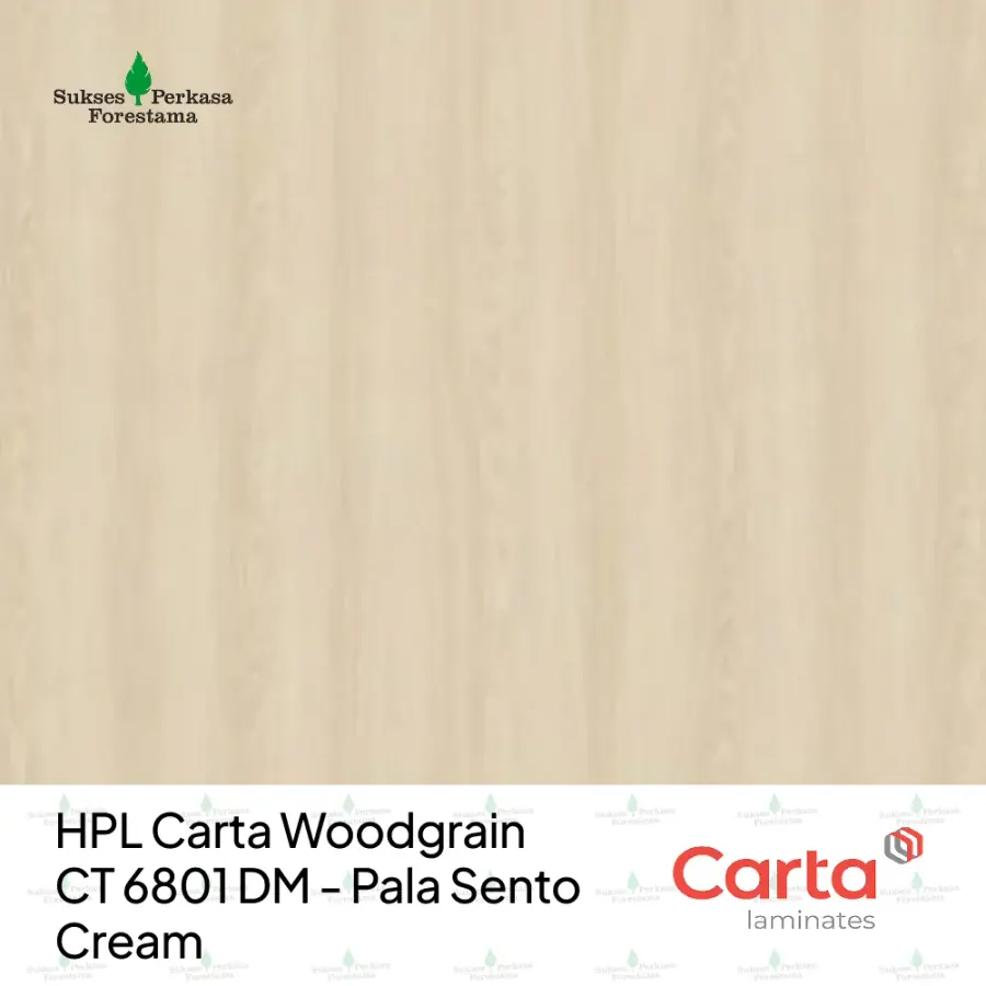 HPL Carta Woodgrain CT 6801 DM - Pala Sento Cream