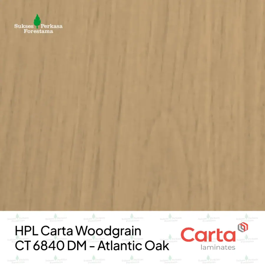HPL Carta Woodgrain CT 6840 DM - Atlantic Oak